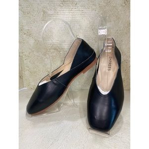 NEW Empress Australia Comfi Flat Sz 37/6 Black  Leather shoes comfort slip on